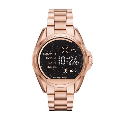 michael kors mk access bradshaw rose goldtone smartwatch|Michael Kors bradshaw smartwatch gold.